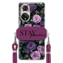 etui-do-huawei-honor-50-sliwkowy-sznurek-uchwyt-kobiece-cute-purple-roses