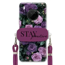 etui-do-huawei-y9a-sliwkowy-sznurek-crossbody-uchwyt-urokliwe-purple-roses