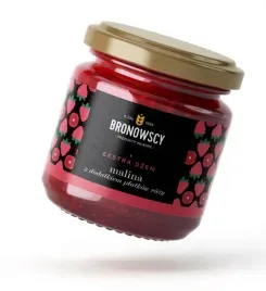 dzem-malina-z-platkami-rozy-190g-bronowscy
