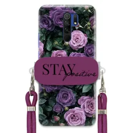 etui-do-xiaomi-redmi-9-sliwkowy-sznurek-uchwyt-kobiece-cute-purple-roses