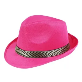 kapelusz-fedora-fuksja-ciemny-rozowy-z-lamowka-imprezowy-panienski