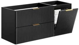 czarna-szafka-pod-umywalke-120-cm-z-koszem-na-pranie-ryflowana-mdf-wiszaca