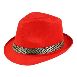 kapelusz-fedora-czerwony-ze-zlota-lamowka-letni-imprezowy-fotobudka