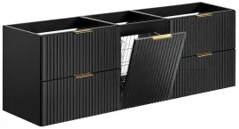 czarna-szafka-pod-umywalke-160-cm-z-koszem-na-pranie-ryflowana-mdf-wiszaca