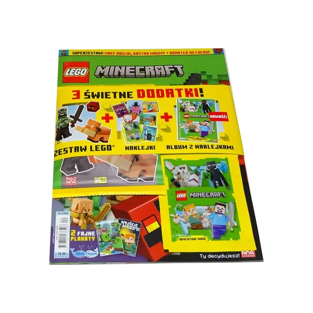 LEGO MINECRAFT magazyn nr 4 / 2025 + Album na naklejki