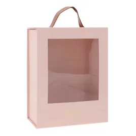 rozowe-pudelko-prezentowe-na-kwiaty-z-przezroczystym-okienkiem-napisem