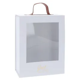 biale-pudelko-prezentowe-przezroczysty-flower-box-uchwyt-na-komunie-slub