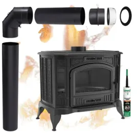 piec-na-drewno-koza-k9-kominek-wolnostojacy-10-kw-fi-150-zestaw-montazowy