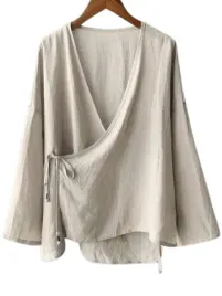 shein-bluzka-damska-bezowa-z-wiazaniem-xxl-lyl