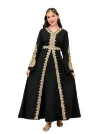 shein-dziewczeca-tunika-burka-czarna-maxi-152-158-lyh