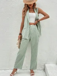shein-spodnie-damskie-zielone-w-kratke-l-xl-v5f