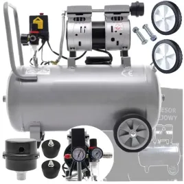 kompresor-bezolejowy-cichy-sprezarka-powietrza-24l-8bar-1200w-dwutlokowy