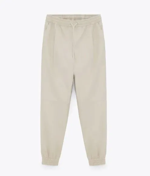 zara-spodnie-imitacja-skory-bezowe-basic-l-1hby-marka-zara