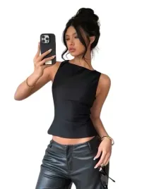 shein-bluzka-czarna-gladka-z-wiazaniem-damska-34-l-d