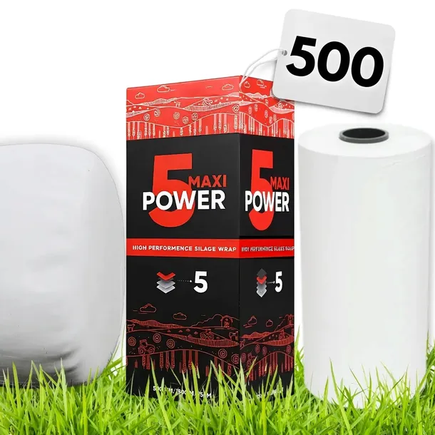 Folia do sianokiszonki MAXI POWER 500/1800 JAKOŚĆ i CENA / Bezproblemowa!