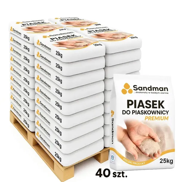 PIASEK DO PIASKOWNICY Czysty, Bezpieczny z atestem PZH 1000 kg