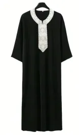 shein-meska-szata-czarna-z-haftem-rekaw-3-4-m-lye