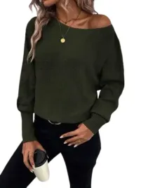 shein-sweter-damski-zielony-klasyczny-40-42-lyl