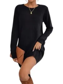 shein-damska-sukienka-czarna-dzianinowa-prosta-40-42-1bp