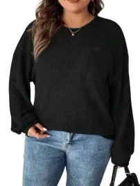 shein-plus-size-czarna-bluzka-damska-oversize-z-kieszenia-48-1au