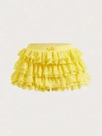 shein-spodenki-damskie-zolte-krotkie-z-koronka-38-lyp