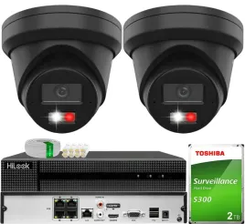 monitoring-hikvision-2x-kamera-ds-2cd2363g2-li2u-black-6mp-acusense-led-2tb