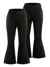 shein-legginsy-dziewczece-czarne-2-pack-116-122-lyk