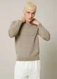 shein-bezowy-meski-sweter-dlugi-rekaw-basic-m-vuc-stan-nowy