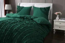 posciel-z-falbanka-ruffle-160x200-dwie-poszewki-70x80-zielen