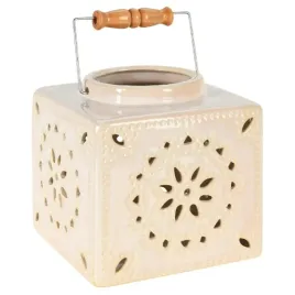 lampion-ceramiczny-kolor-bez-16-cm-dekoracyjny-swiatlocien-uchwyt-drewno