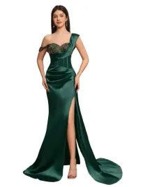 shein-sukienka-dziewczeca-zielona-elegancka-dluga-152-158-lyx