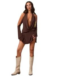 shein-sukienka-damska-mini-brazowa-z-rekawami-krotka-34-lyp