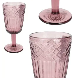 kieliszek-do-wina-300-ml-szklany-szklo-rozowy-z-ozdobnym-wzorem-elegancki