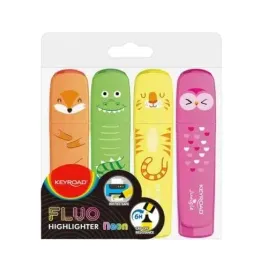 zakreslacze-markery-fluo-jungle-4-kolory-keyroad