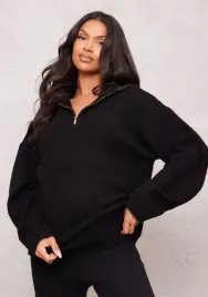 prettylittlething-sweter-czarny-z-zamkiem-s-ere