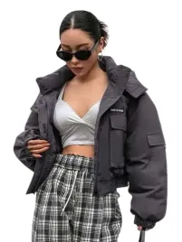 kurtka-damska-puchowa-szara-krotka-casual-xs-lrn