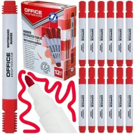 marker-suchoscieralny-office-products-czerwony-do-tablic-okragly-12-szt