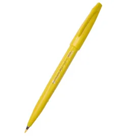 pisak-pedzelkowy-do-kaligrafii-zolty-ses15-g-pentel