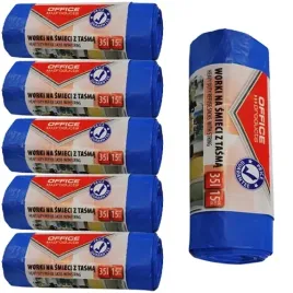 worki-na-smieci-z-tasma-office-products-15-sztuk-35l-niebieskie-6-sztuk