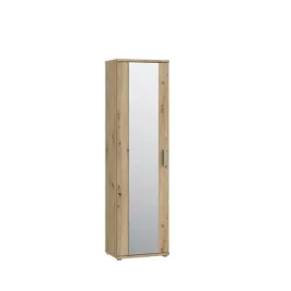 wysoka-szafa-na-buty-do-przedpokoju-z-lustrem-waska-35-50-cm-dab-artisan