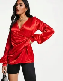 femme-luxe-czerwona-bluzka-satynowa-34-xmk