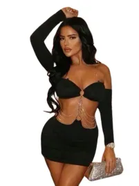 shein-komplet-damski-spodenki-top-czarny-przypinany-36-l7q