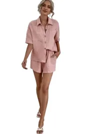 shein-spodenki-damskie-rozowe-z-wiazaniem-lato-38-l9n