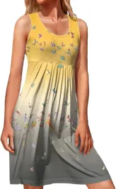 shein-sukienka-szara-z-zoltym-w-motyle-na-lato-40-42-lag