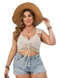 shein-plus-size-top-damski-dzianinowy-bezowy-46-lak