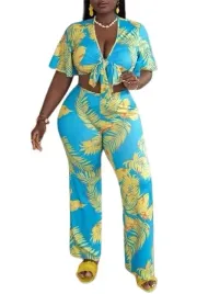 shein-plus-size-komplet-dwuczesciowy-niebiesko-zolty-50-laj