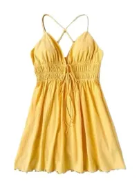 shein-plus-size-sukienka-zolta-na-ramiaczkach-mini-damska-50-laj