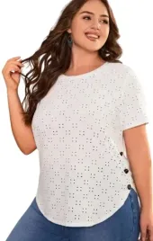 emery-rose-plus-size-bluzka-damska-biala-azurowa-guziki-44-liu