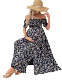 shein-sukienka-granatowa-ciazowa-w-kwiaty-44-lal