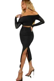 shein-bluzka-damska-czarna-dlugi-rekaw-40-42-vwv